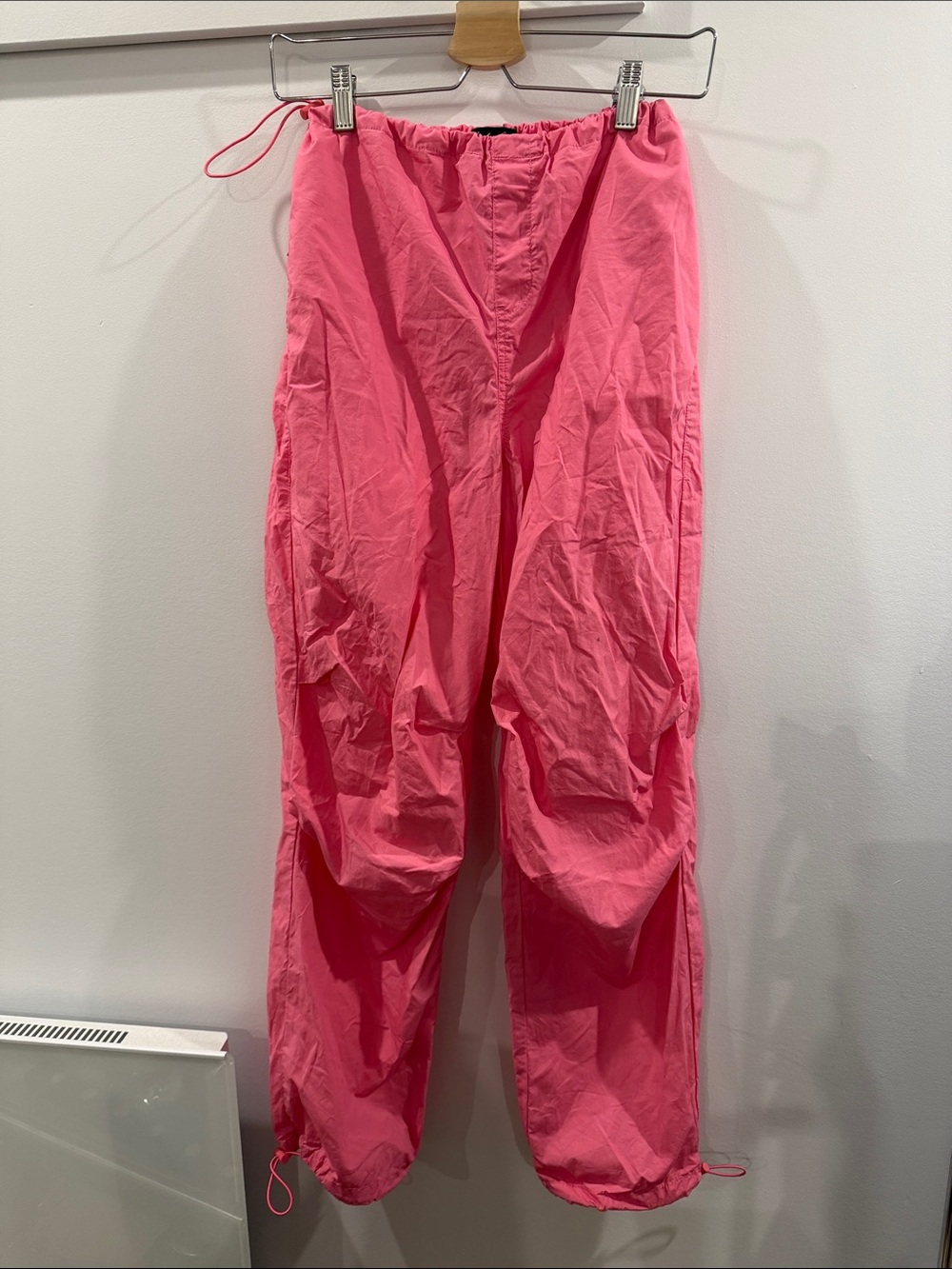 Women's Pink Drawstring Utility Pants